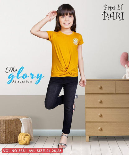 Vol 336 Papa Ki Pari Cotton Girls Top
