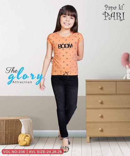 Vol 336 Papa Ki Pari Cotton Girls Top