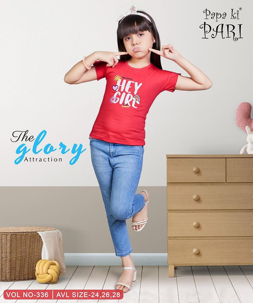 Vol 336 Papa Ki Pari Cotton Girls Top