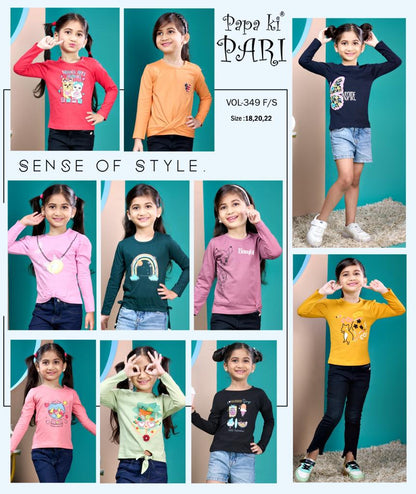Vol 349 Papa Ki Pari Cotton Girls Top