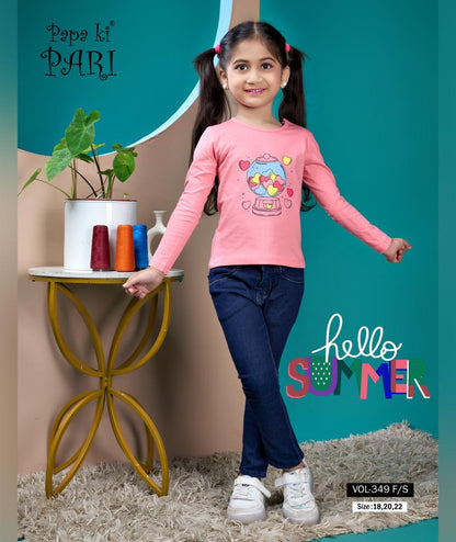 Vol 349 Papa Ki Pari Cotton Girls Top