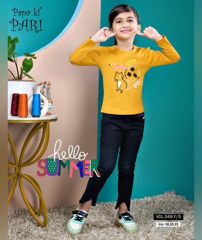 Vol 349 Papa Ki Pari Cotton Girls Top