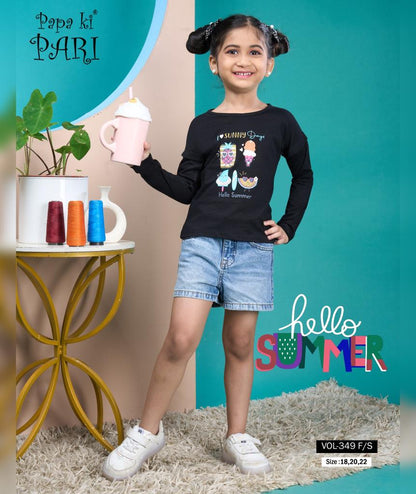 Vol 349 Papa Ki Pari Cotton Girls Top