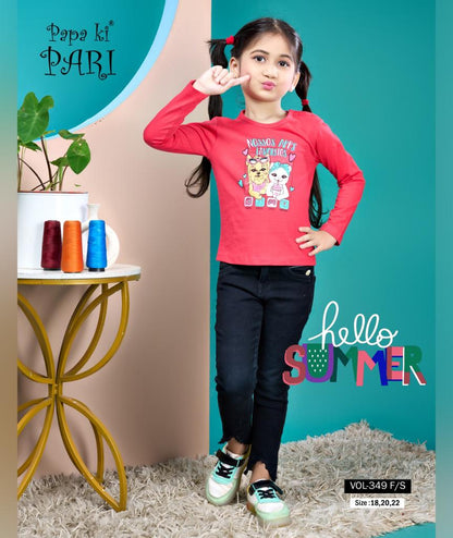 Vol 349 Papa Ki Pari Cotton Girls Top
