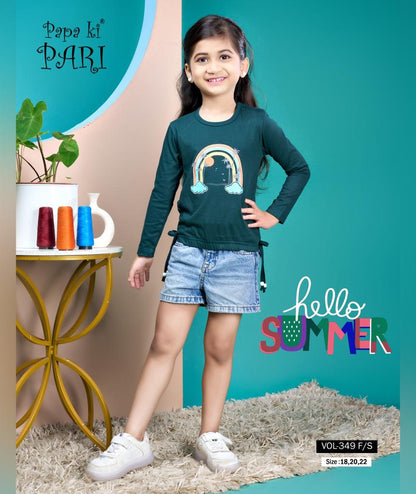Vol 349 Papa Ki Pari Cotton Girls Top