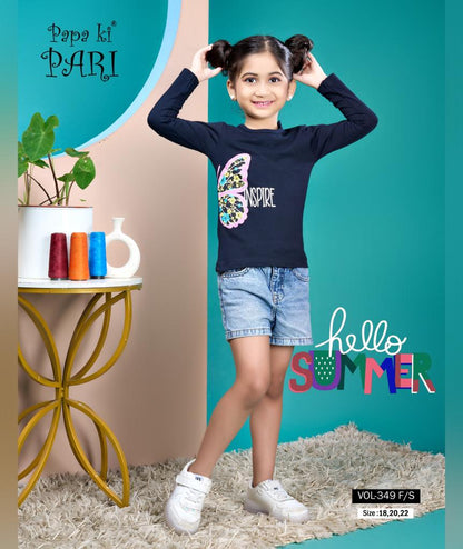 Vol 349 Papa Ki Pari Cotton Girls Top