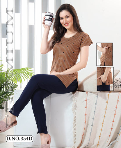 Vol 354 Kavyansika Cotton Kurta Night Suits