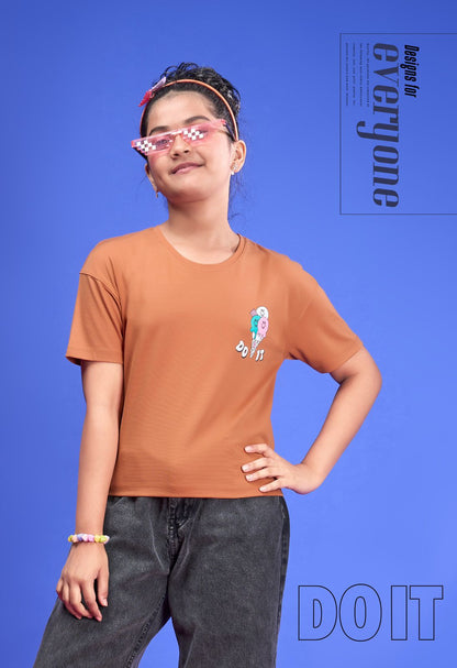 Vol 357 Papa Ki Pari Lycra Tencil Girls Top