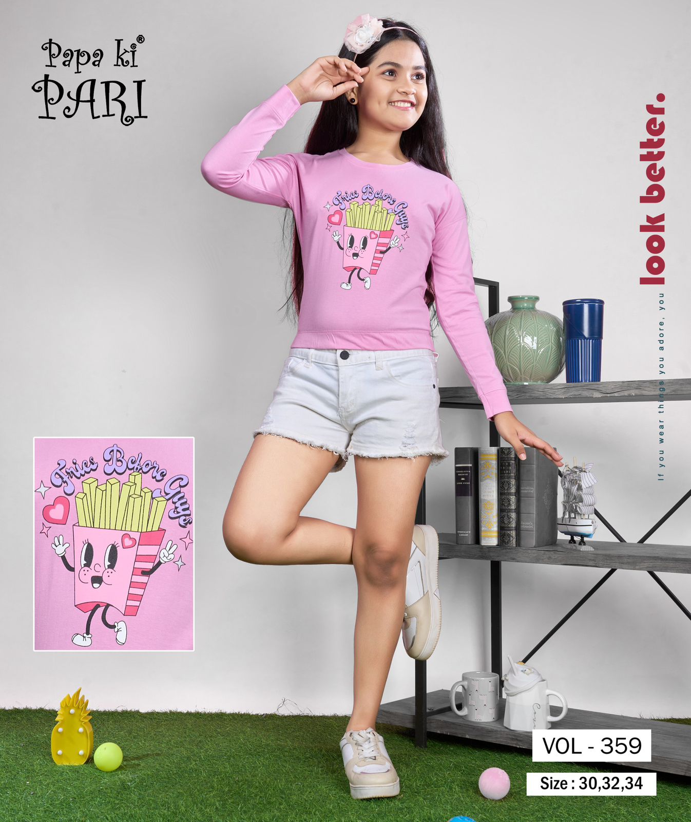 Vol 359 Papa Ki Pari Girls Top