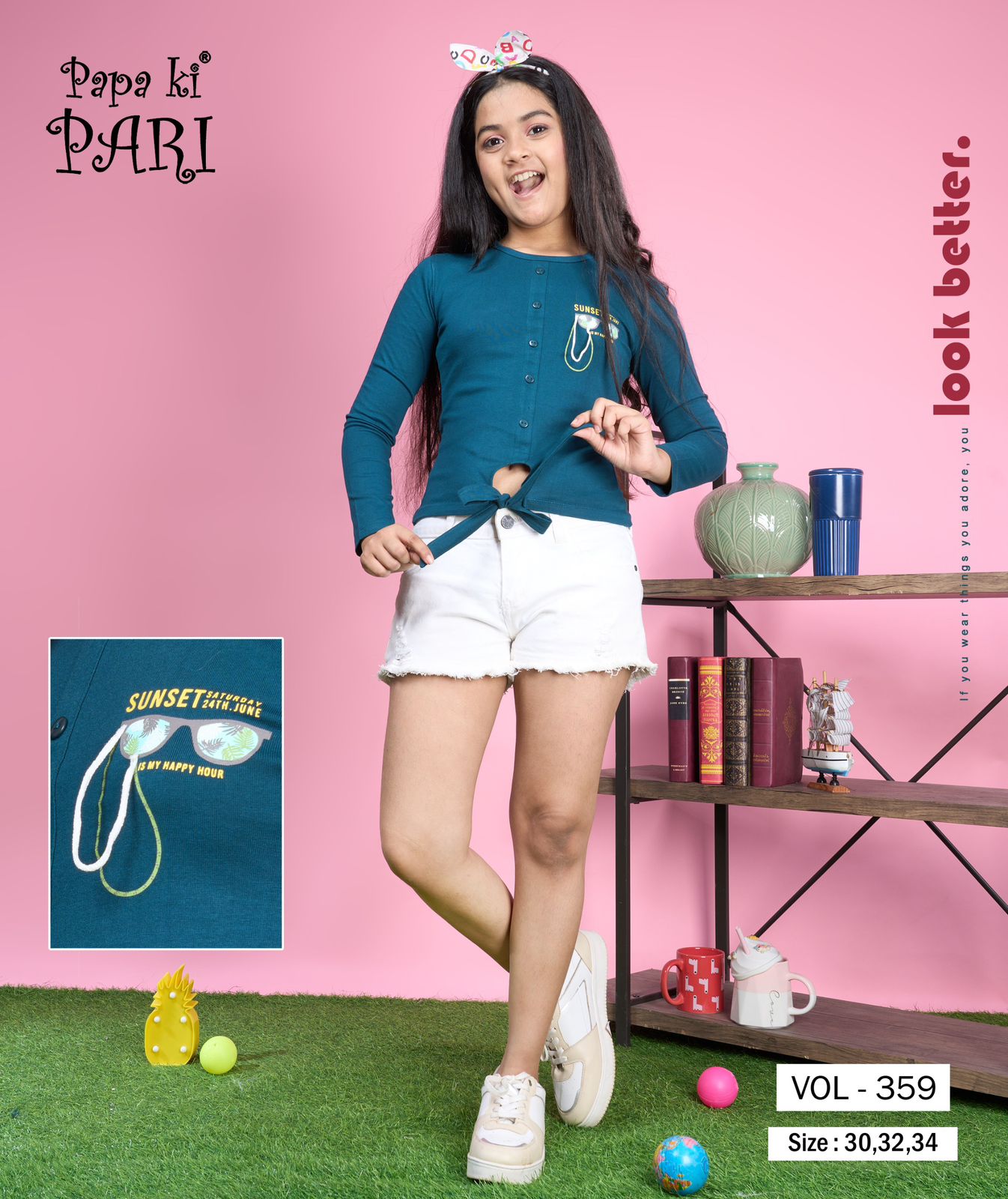 Vol 359 Papa Ki Pari Girls Top