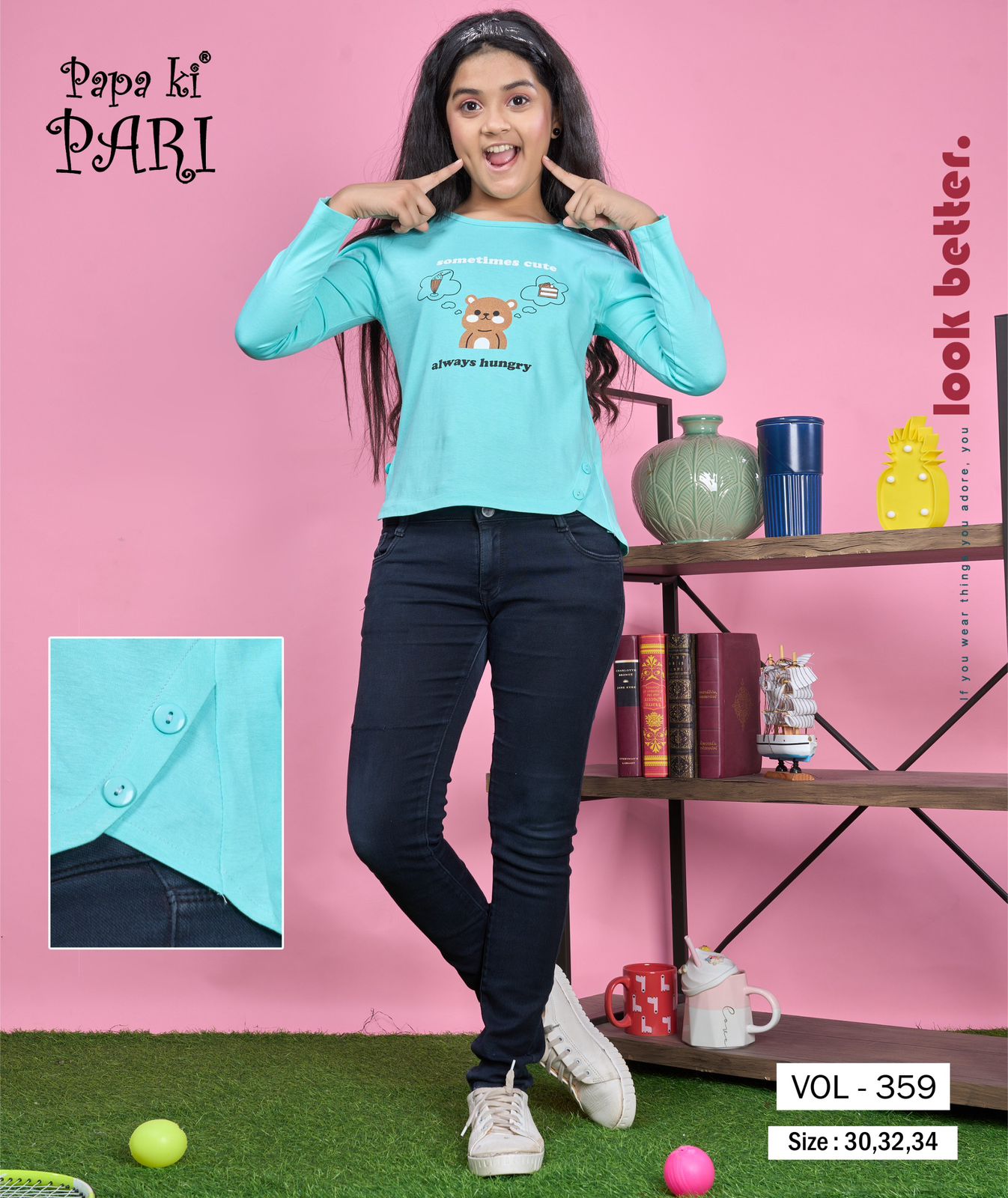 Vol 359 Papa Ki Pari Girls Top