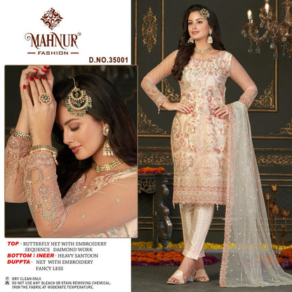 Vol 35 Mahnur Butterfly Net Pakistani Salwar Suits