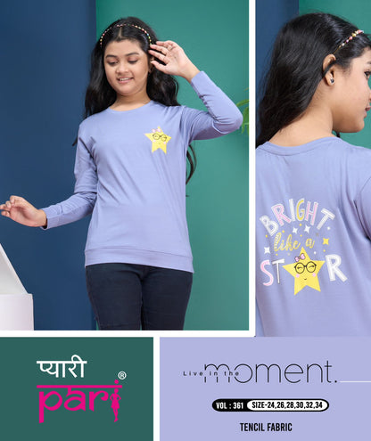 Vol 361 Pyari Pari Lycra Girls Tshirt