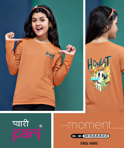 Vol 361 Pyari Pari Lycra Girls Tshirt