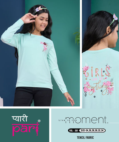 Vol 361 Pyari Pari Lycra Girls Tshirt