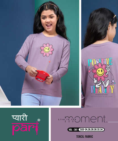 Vol 361 Pyari Pari Lycra Girls Tshirt