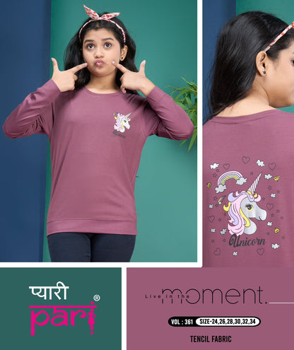 Vol 361 Pyari Pari Lycra Girls Tshirt