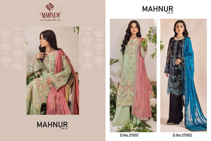 Vol 37 Mahnur Georgette Pakistani Salwar Suits