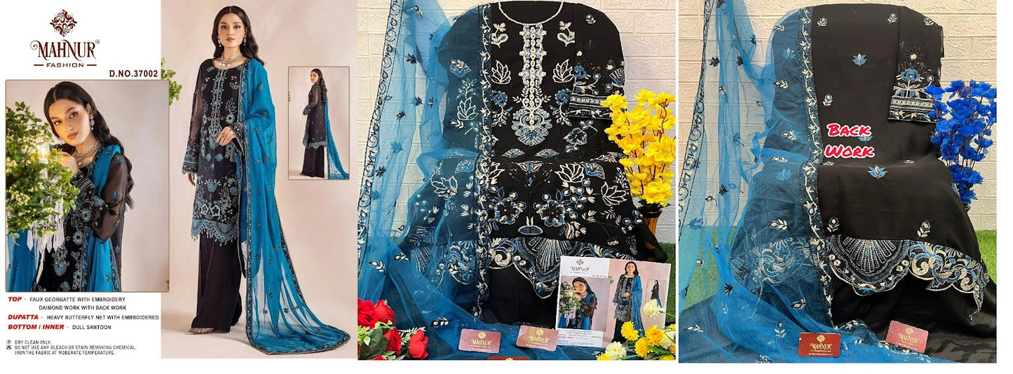 Vol 37 Mahnur Georgette Pakistani Salwar Suits