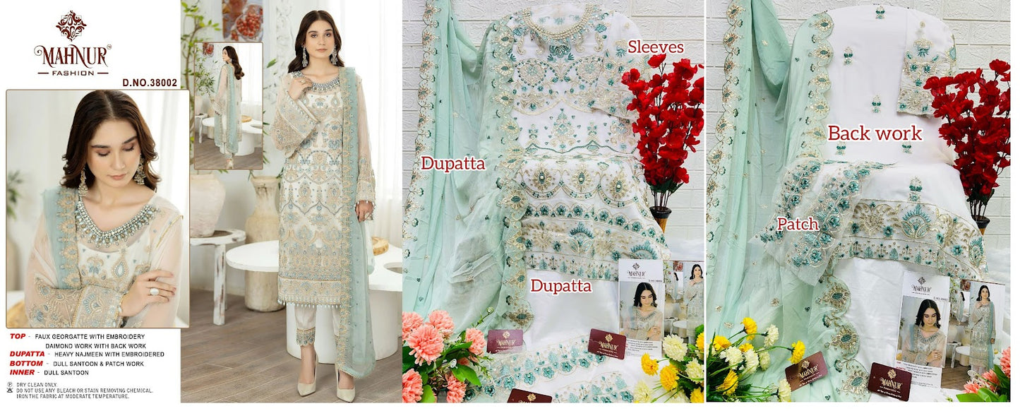 Vol 38 Mahnur Georgette Pakistani Salwar Suits