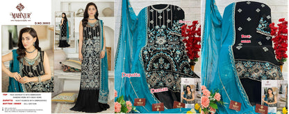 Vol 38 Mahnur Georgette Pakistani Salwar Suits