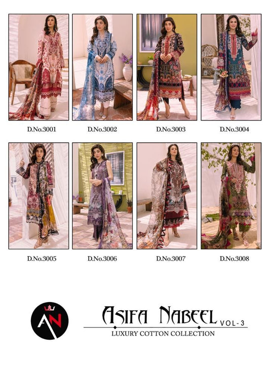 Vol 3 Asifa Nabeel Karachi Salwar Suits