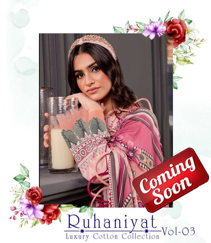 Vol 3 Ruhaniyat Karachi Salwar Suits
