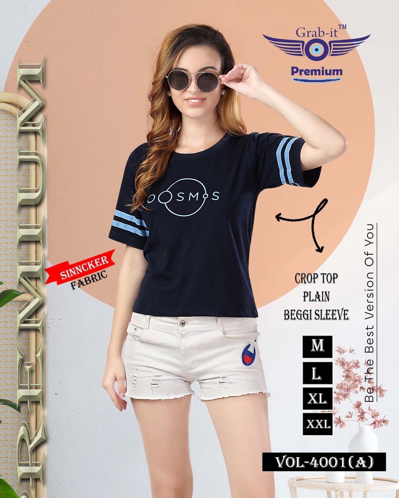 Vol 4001 A Grab It Sincker Crop Top