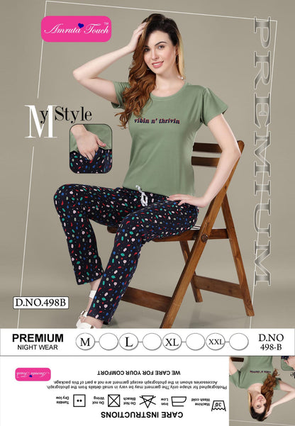 Vol 498 Kavyansika Pyjama Night Suits