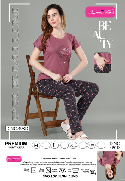 Vol 498 Kavyansika Pyjama Night Suits
