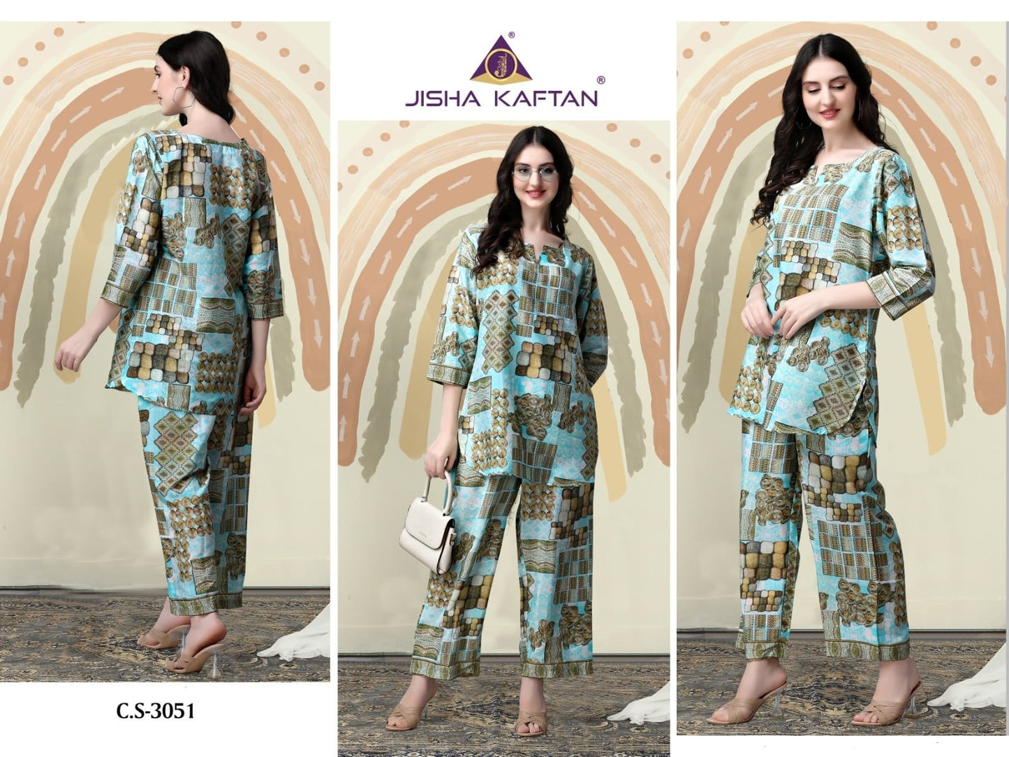 Vol 4 0512 Jelite Silk Co Ord Set