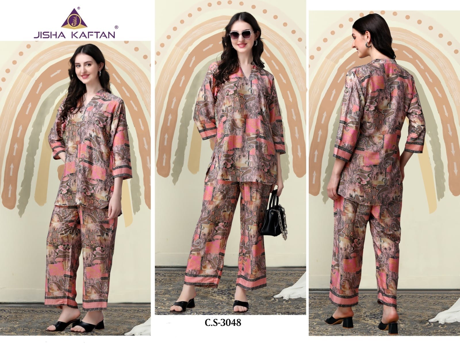 Vol 4 0512 Jelite Silk Co Ord Set