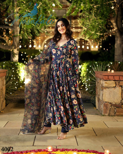 Vol 4 Masakali Muslin Readymade Pant Style Suits