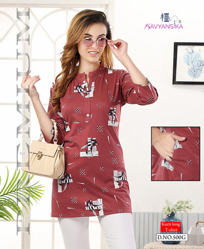 Vol 500 Kavyansika Short Kurtis