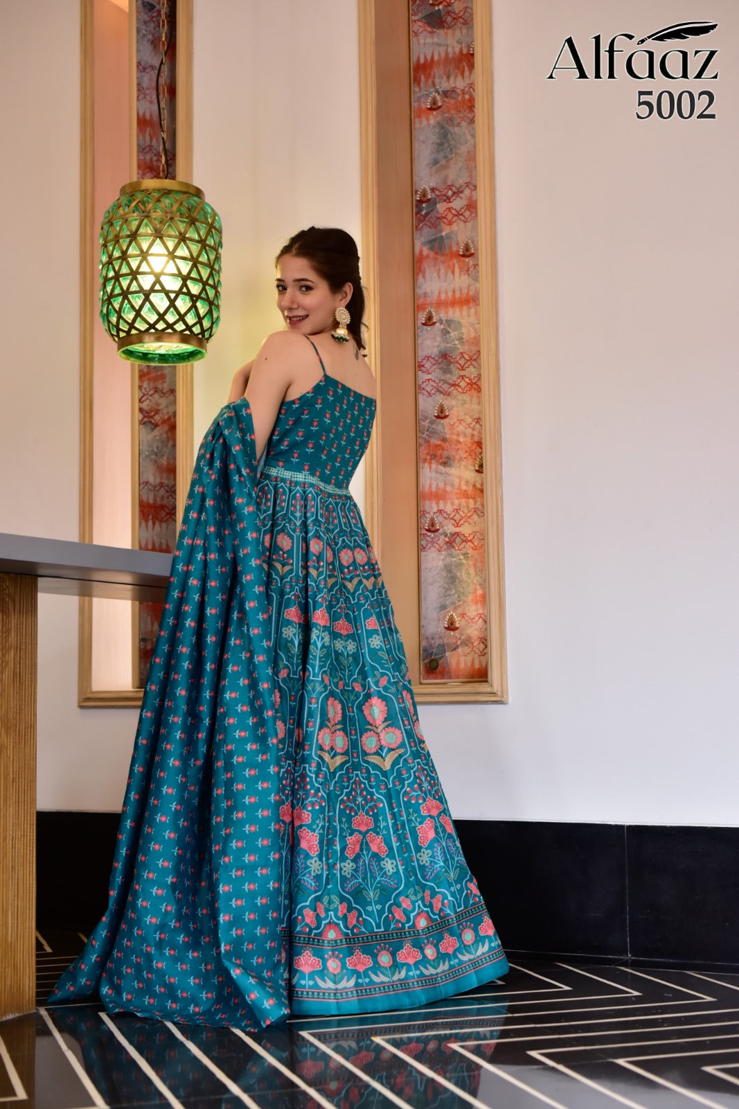 Vol 5 Diwali Sale Alfaaz Gown Dupatta Set – Kavya Style Plus