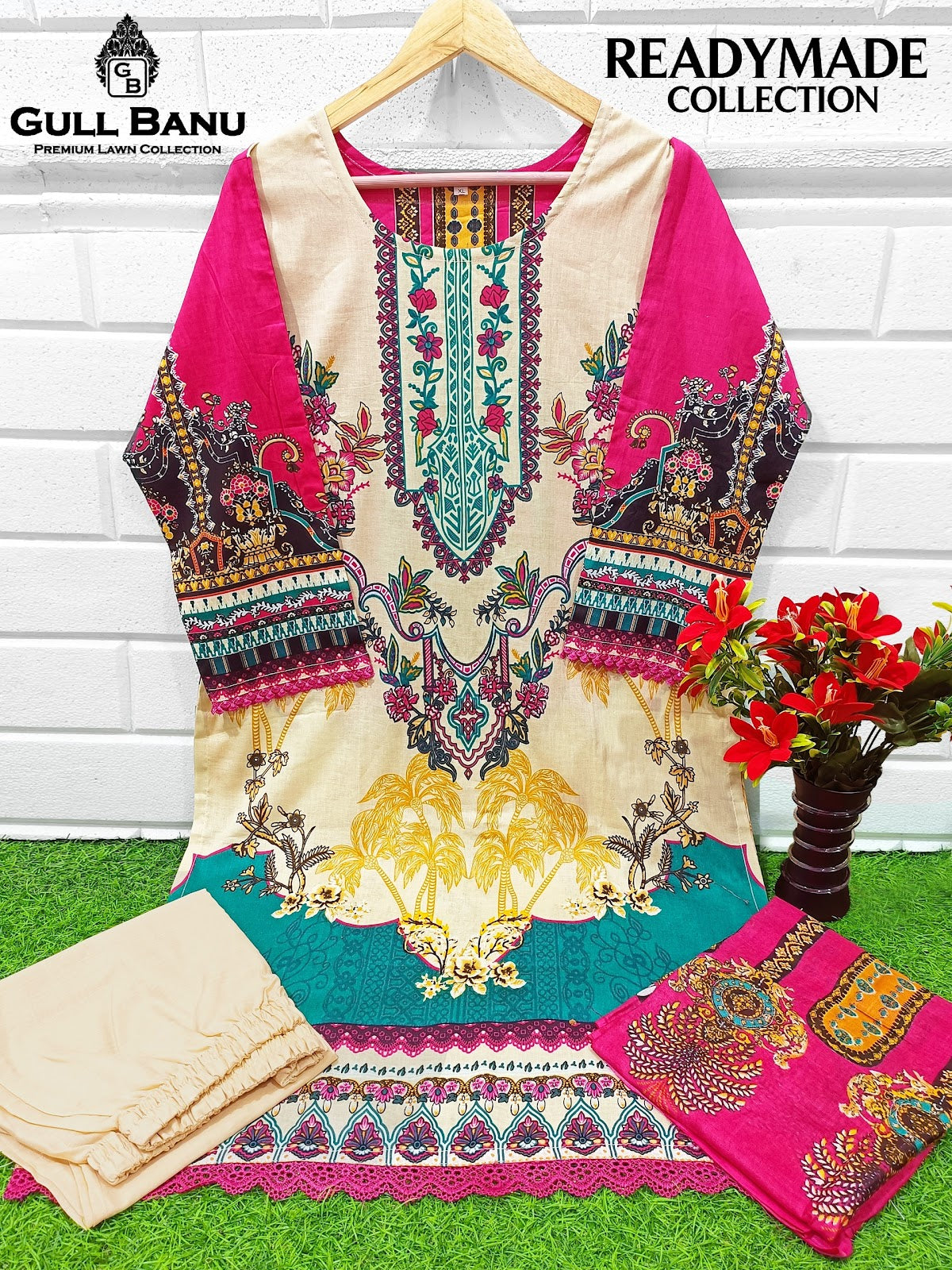 Vol 5 Gull Banu Cambric Cotton Pakistani Readymade Suits