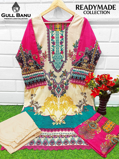 Vol 5 Gull Banu Cambric Cotton Pakistani Readymade Suits