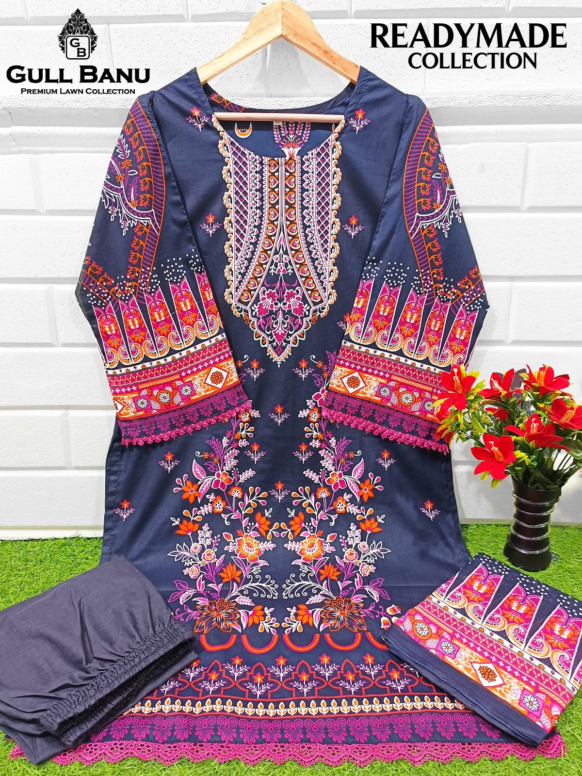 Vol 5 Gull Banu Cambric Cotton Pakistani Readymade Suits