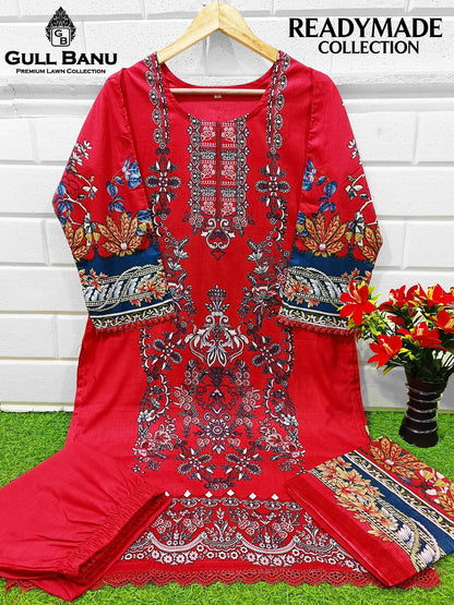 Vol 5 Gull Banu Cambric Cotton Pakistani Readymade Suits