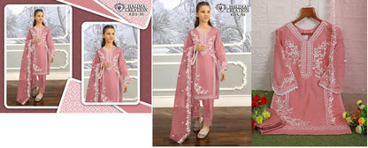 Vol 5 Halima Creation Organza Girls Readymade Pant Suits