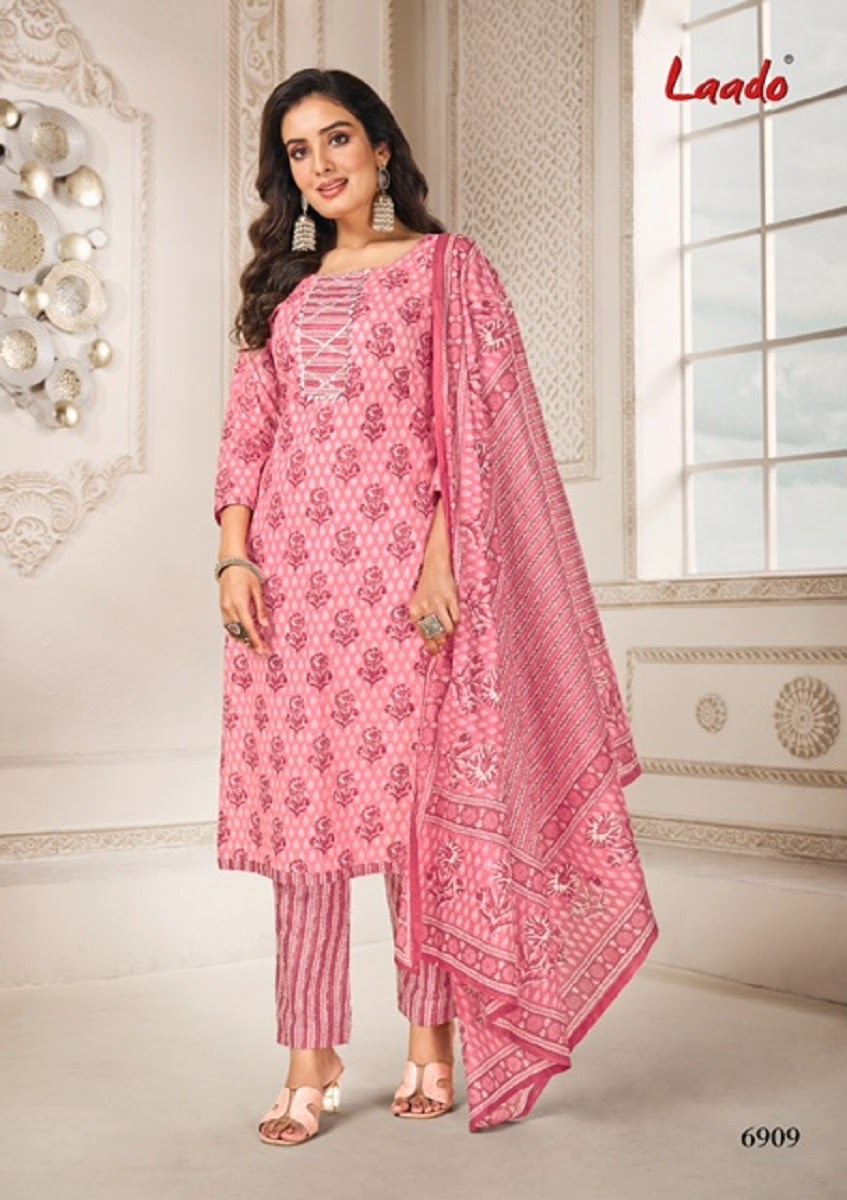 Vol 69 Laado Cotton Dress Material