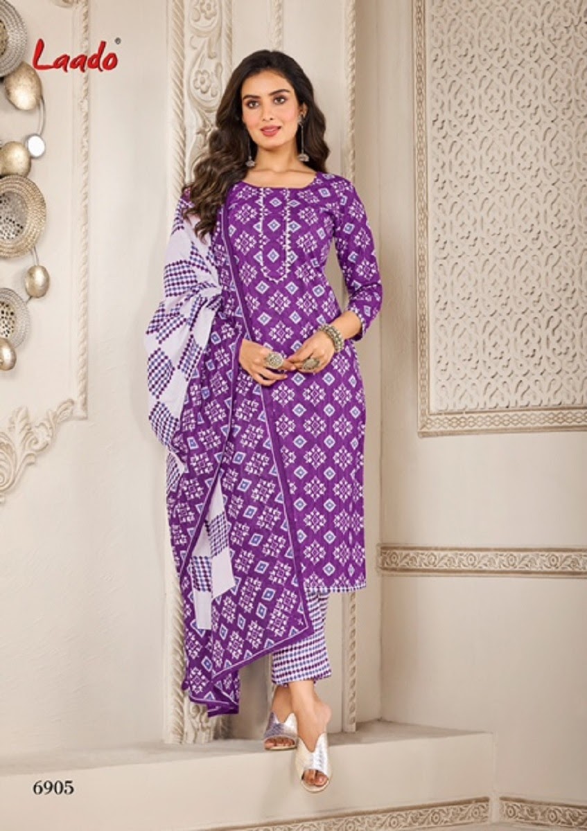 Vol 69 Laado Cotton Dress Material