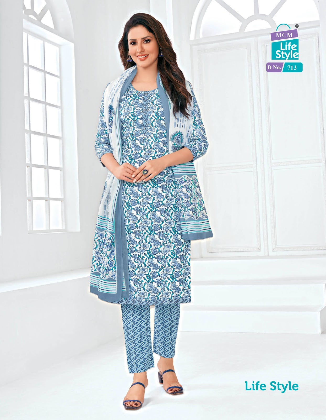Vol 7 Mcm Lifestyle Cotton Readymade Pant Style Suits