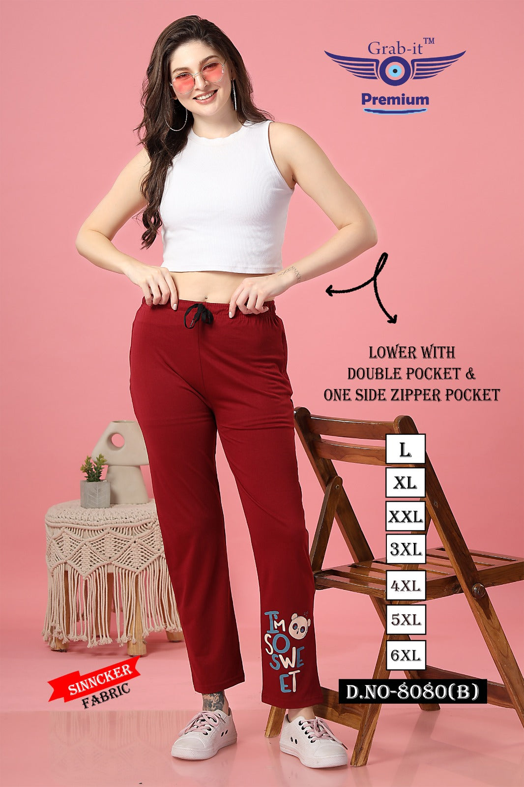 Vol 8080 Grab It Sincker Women Night Lower