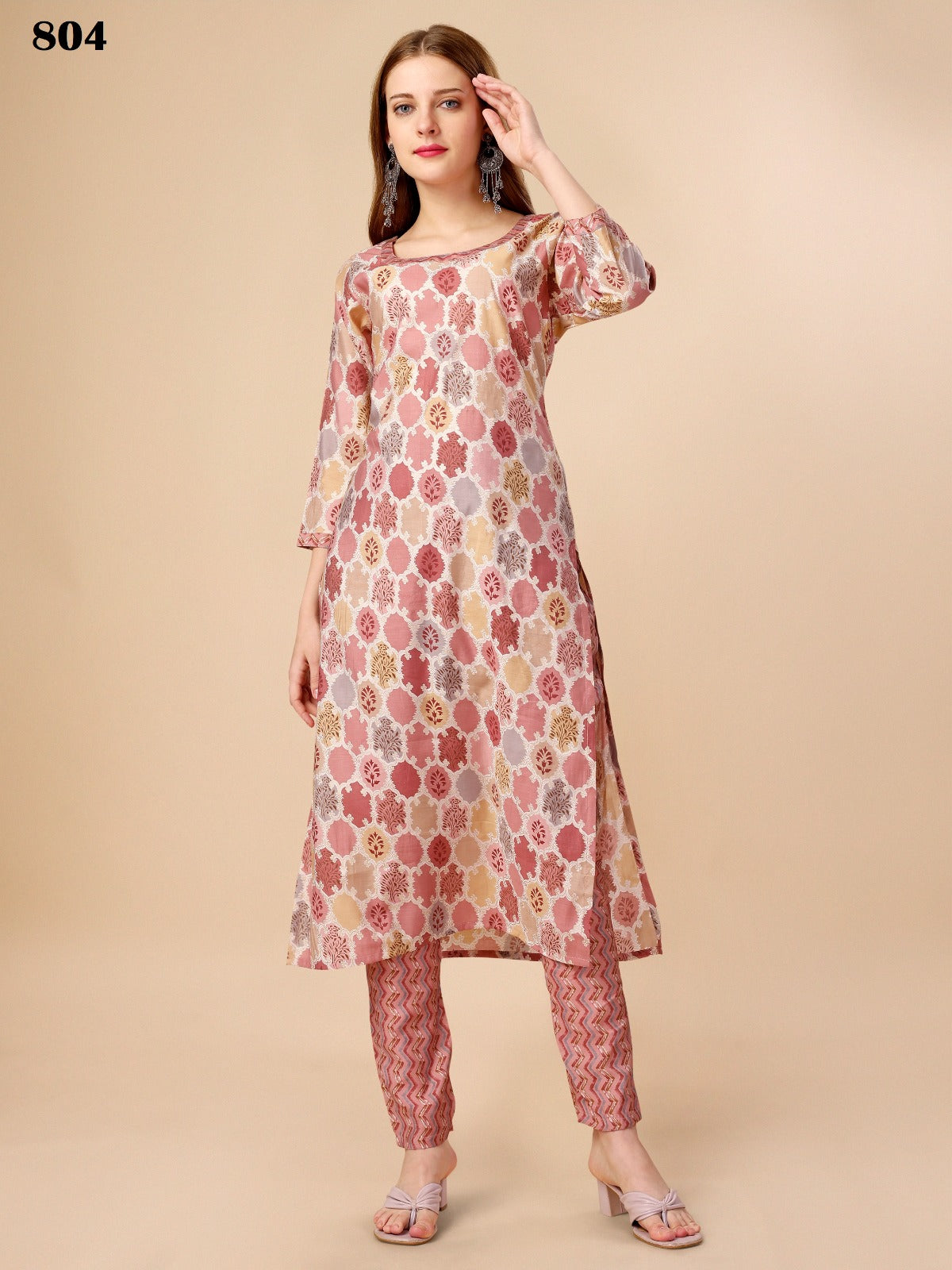 Vol 8 801 To 805 Beriston Cotton Kurti Pant Set