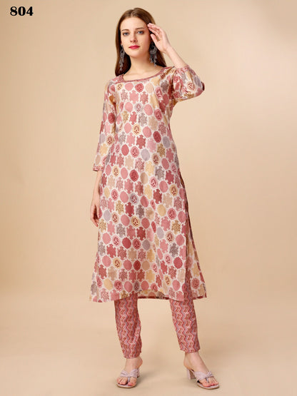 Vol 8 801 To 805 Beriston Cotton Kurti Pant Set