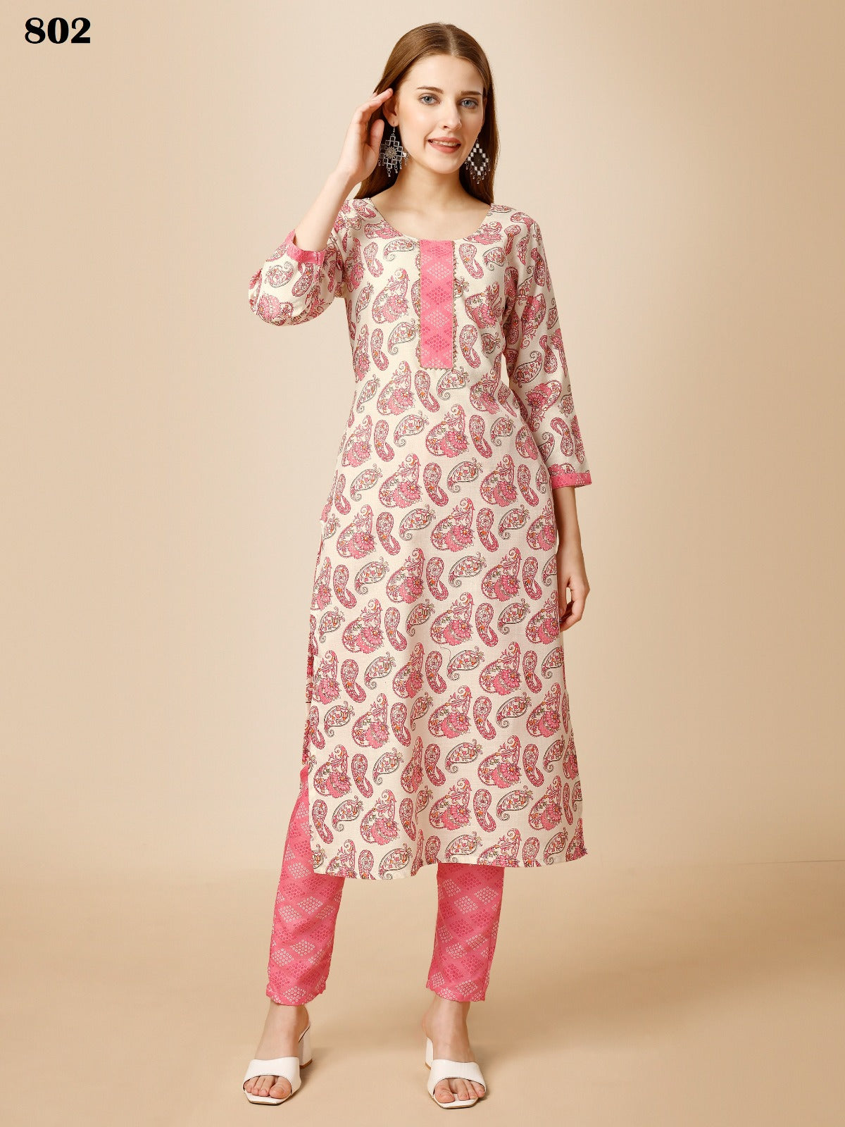 Vol 8 801 To 805 Beriston Cotton Kurti Pant Set