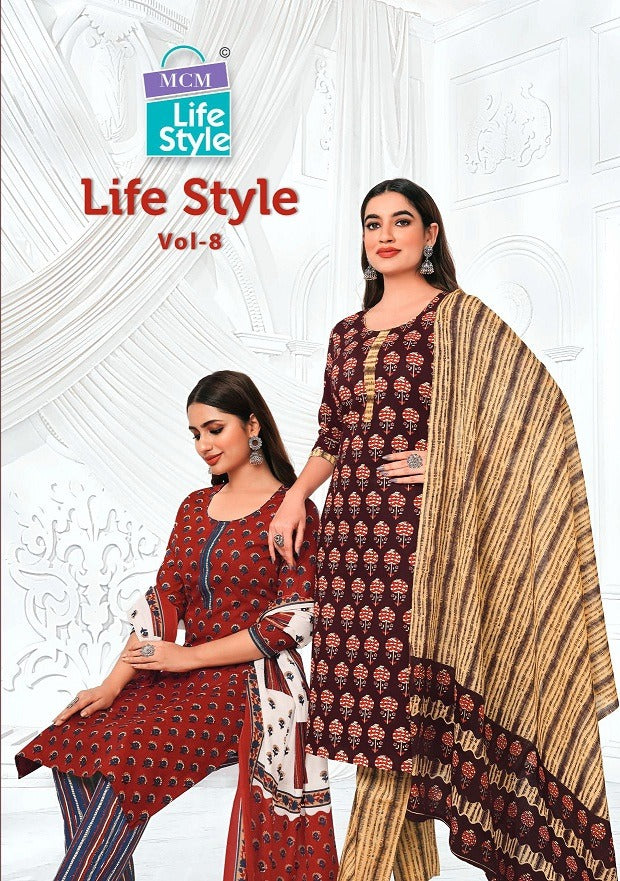Vol Mcm Lifestyle Cotton Dress Material โ Kavya Style Plus