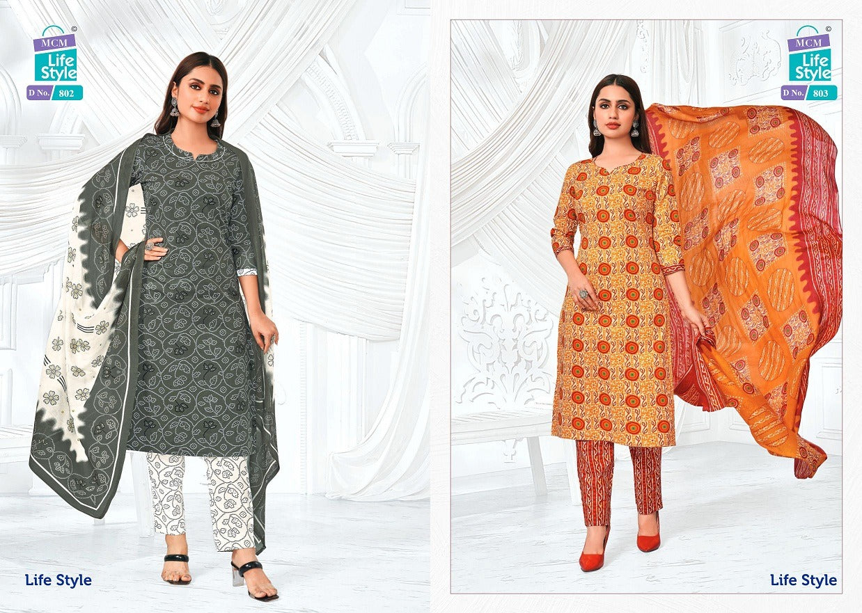 Vol 8 Mcm Lifestyle Cotton Readymade Pant Style Suits