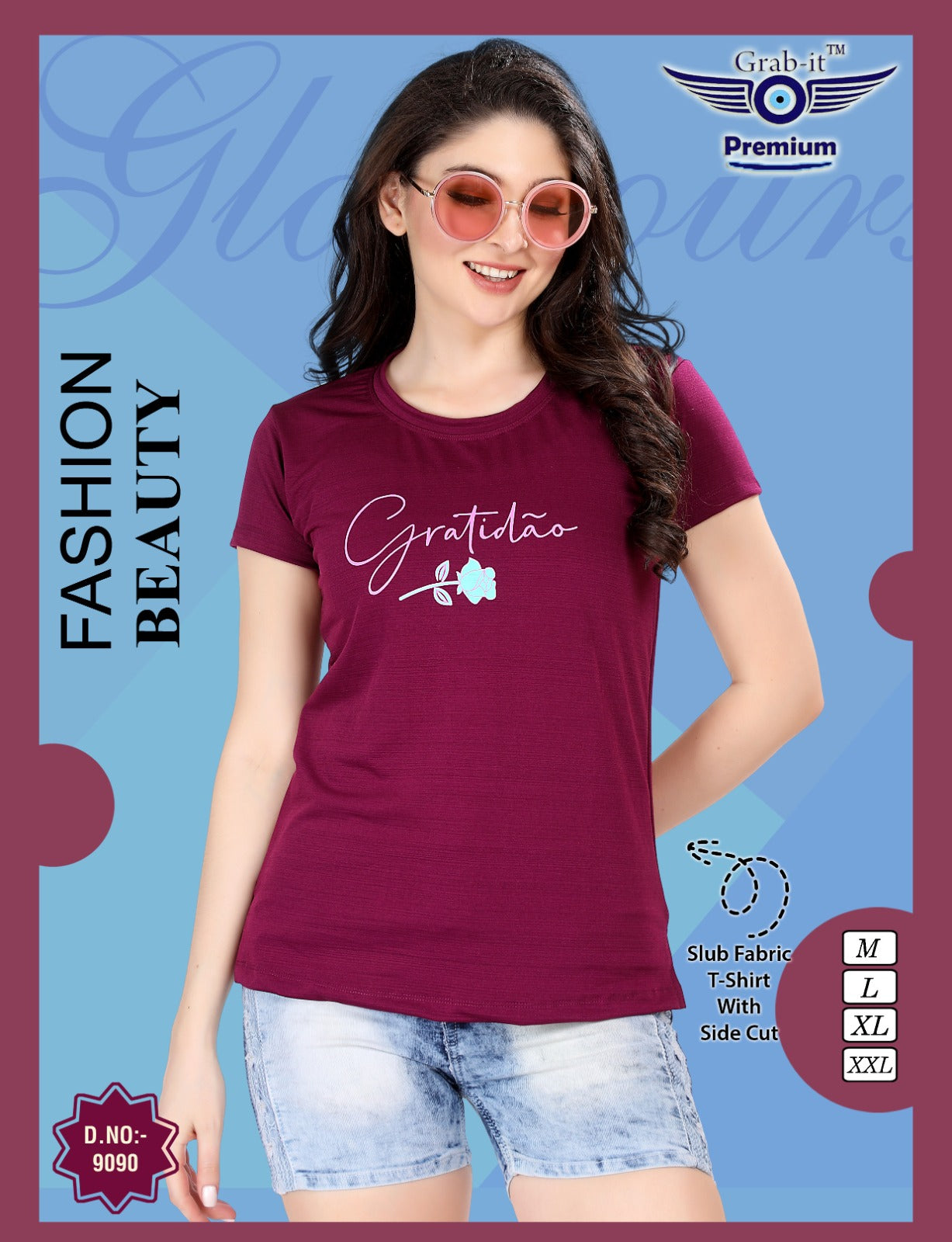 Vol 9090 Grab It Women Tshirt